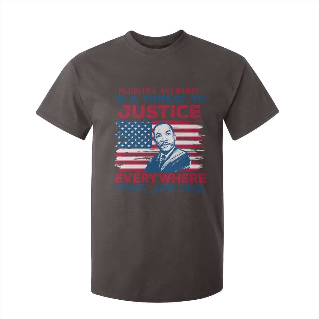 Martin Luther King Jr Day T Shirt For Kid Injustice Anywhere Is A Threat To Justice Everywhere TS09