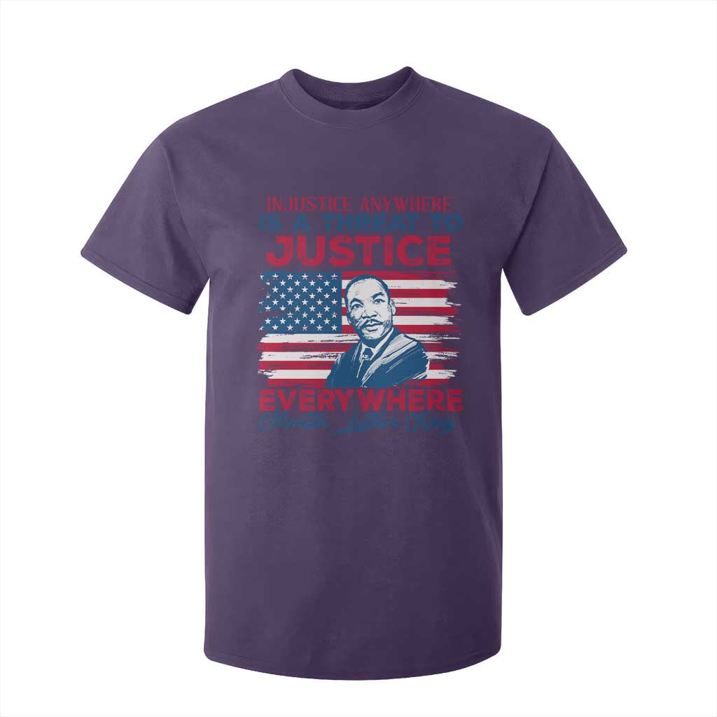 Martin Luther King Jr Day T Shirt For Kid Injustice Anywhere Is A Threat To Justice Everywhere TS09
