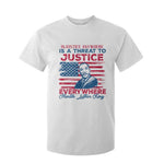 Martin Luther King Jr Day T Shirt For Kid Injustice Anywhere Is A Threat To Justice Everywhere TS09