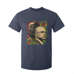 Malcolm X Martin Luther King Jr T Shirt For Kid The Time Is Always Right Prepare For Future Today