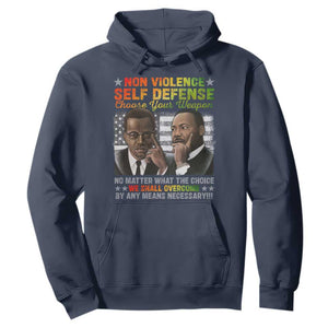 Malcolm X Martin Luther King Jr Hoodie Choose Your Weapon No Matter What The Choice