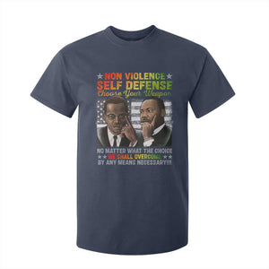 Malcolm X Martin Luther King Jr T Shirt For Kid Choose Your Weapon No Matter What The Choice