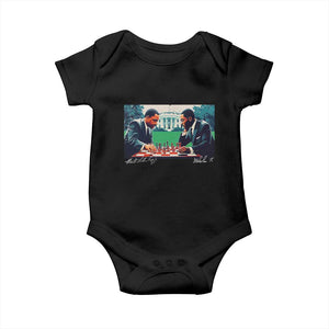 Malcolm X Martin Luther King Jr Baby Onesie Playing Chess White House Black History