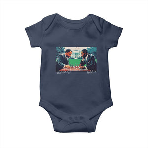 Malcolm X Martin Luther King Jr Baby Onesie Playing Chess White House Black History