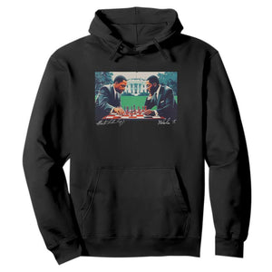 Malcolm X Martin Luther King Jr Hoodie Playing Chess White House Black History