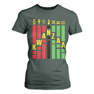 7 Principles Of Kwanzaa T Shirt For Women African American Christmas