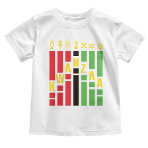 7 Principles Of Kwanzaa Toddler T Shirt African American Christmas