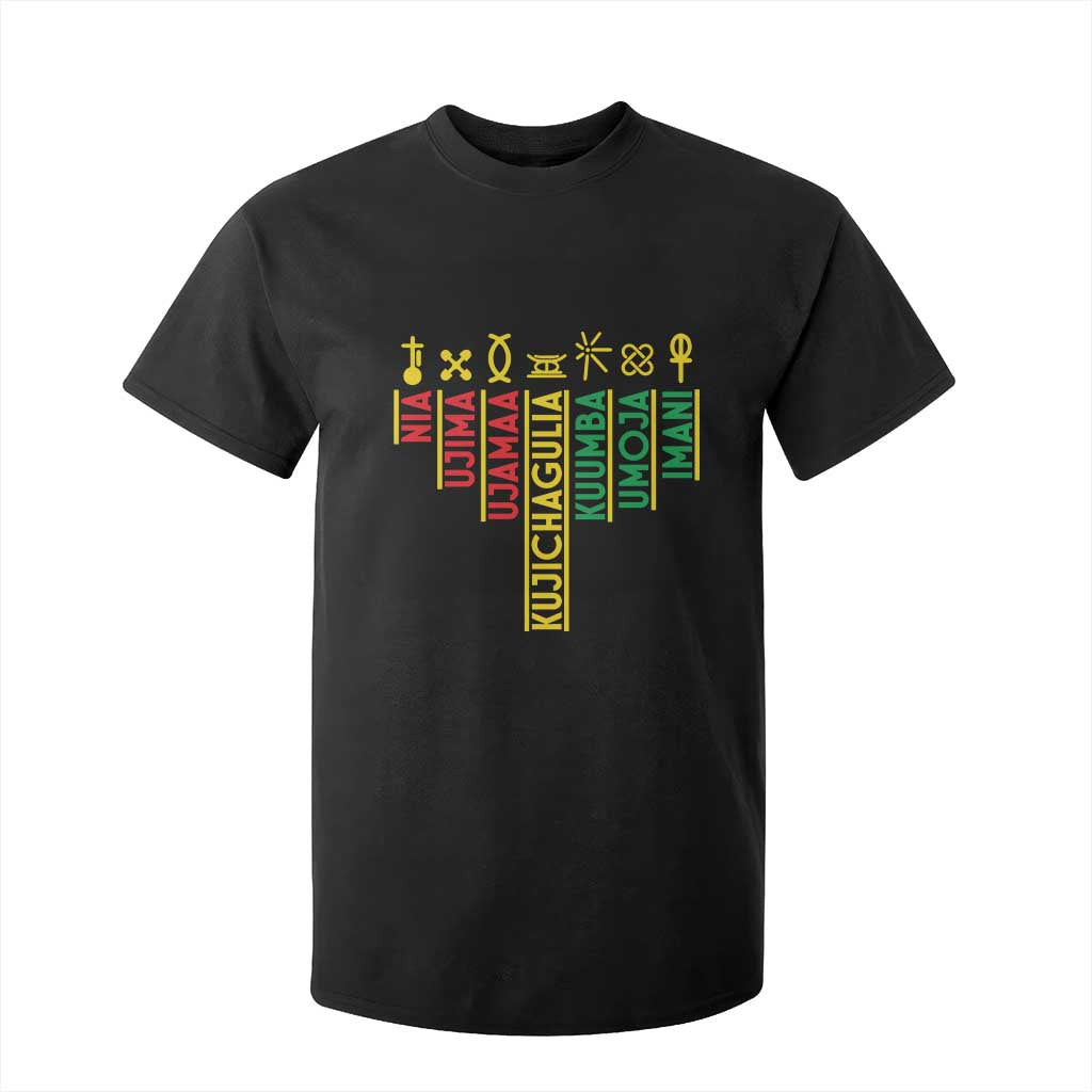 African American Christmas T Shirt For Kid 7 Principles Of Kwanzaa