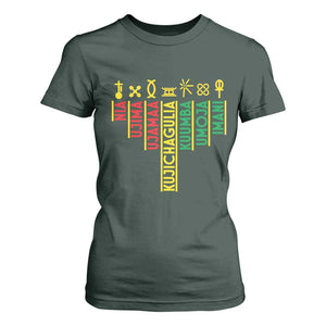 African American Christmas T Shirt For Women 7 Principles Of Kwanzaa