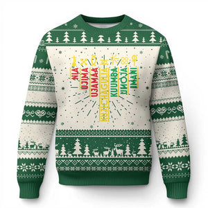 African American Christmas Ugly Christmas Sweater 7 Principles Of Kwanzaa