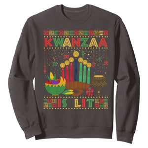 African American Xmas Kwanzaa Is Lit Sweatshirt