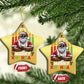 Merry Kwanzaa Christmas Ornament Black Christmas African American Santa