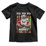 Merry Kwanzaa Toddler T Shirt Black Christmas African American Santa