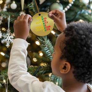 African American Christmas Kwanzaa Christmas Ornament Work Power Heritage Unity Organize Celebration Faith