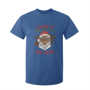 African American Christmas Santa Kwanzaa T Shirt For Kid I Love It When You Call Me Big Papa