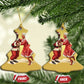 African American Christmas Black Santa Mr Mrs Claus Dancing Christmas Ornament
