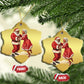 African American Christmas Black Santa Mr Mrs Claus Dancing Christmas Ornament