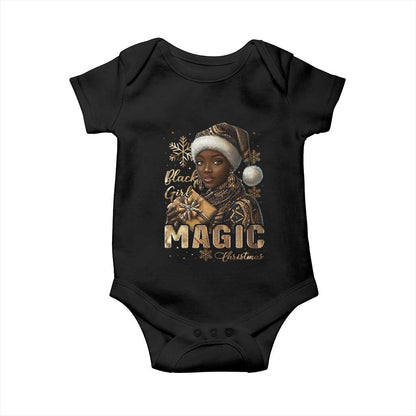 Christmas Melanin Black Girl Magic Baby Onesie