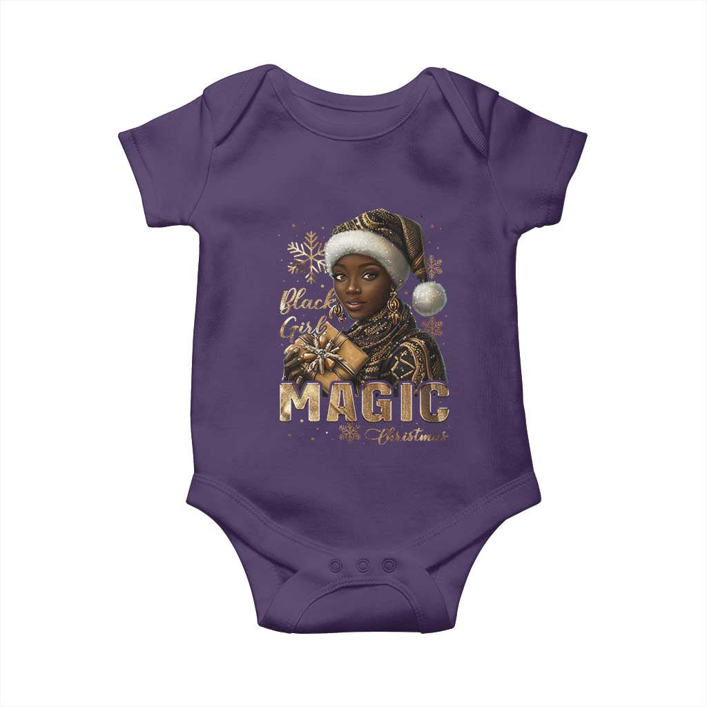 Christmas Melanin Black Girl Magic Baby Onesie