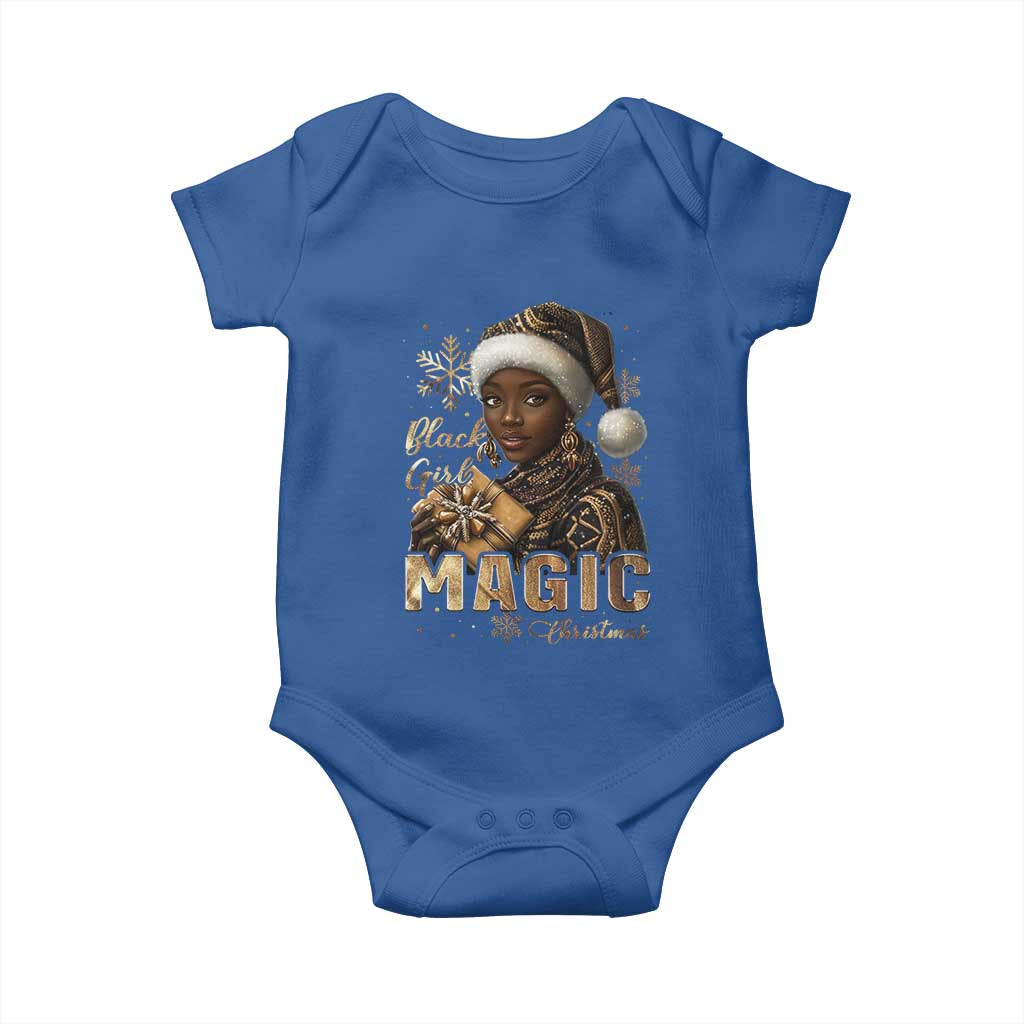 Christmas Melanin Black Girl Magic Baby Onesie
