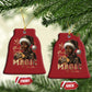 Christmas Melanin Black Girl Magic Christmas Ornament