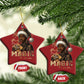 Christmas Melanin Black Girl Magic Christmas Ornament