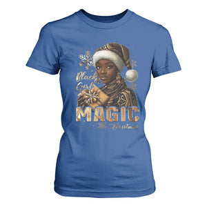 Christmas Melanin Black Girl Magic T Shirt For Women