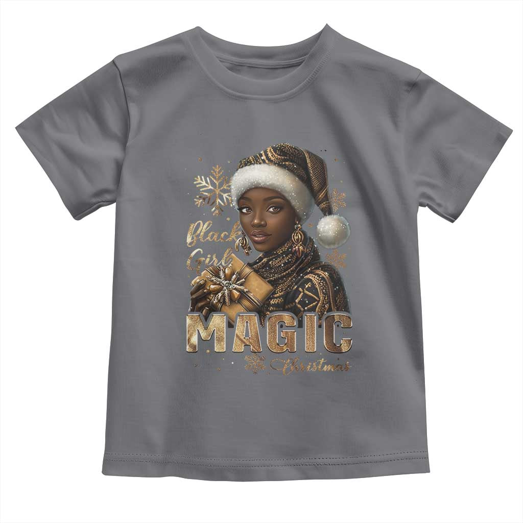 Christmas Melanin Black Girl Magic Toddler T Shirt