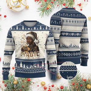 Christmas Melanin Black Girl Magic Ugly Christmas Sweater