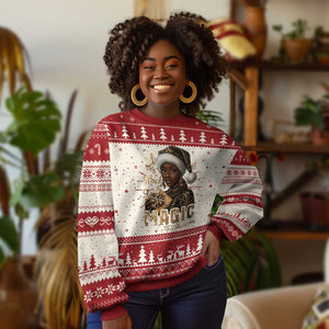 Christmas Melanin Black Girl Magic Ugly Christmas Sweater