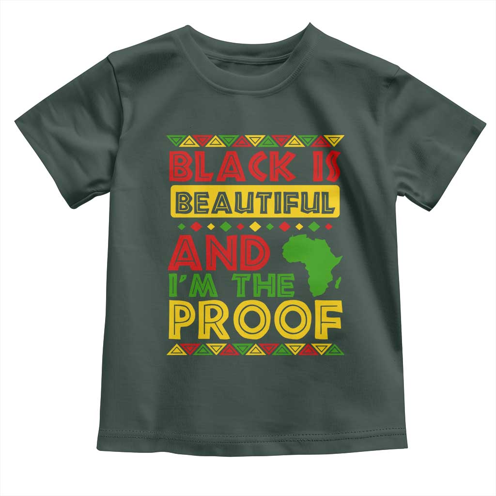 Black Pide Baby Shirt Black Is Beautiful And I'm The Proof Black History Month