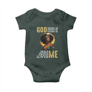 African Women Pride Baby Onesie God Designed Created Blessed Me Black History Month