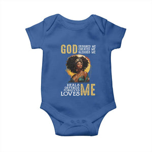 African Women Pride Baby Onesie God Designed Created Blessed Me Black History Month