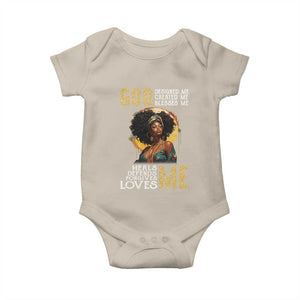 African Women Pride Baby Onesie God Designed Created Blessed Me Black History Month