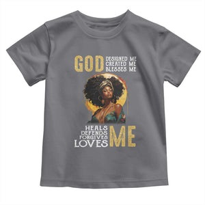 African Women Pride Baby Shirt God Designed Created Blessed Me Black History Month