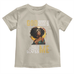 African Women Pride Baby Shirt God Designed Created Blessed Me Black History Month