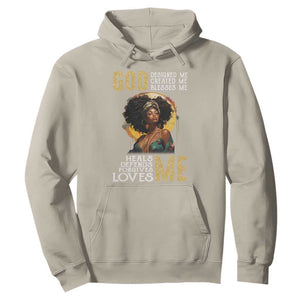 African Women Pride Hoodie God Designed Created Blessed Me Black History Month