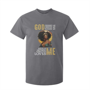 African Women Pride T Shirt For Kid God Designed Created Blessed Me Black History Month