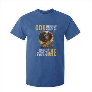 African Women Pride T Shirt For Kid God Designed Created Blessed Me Black History Month