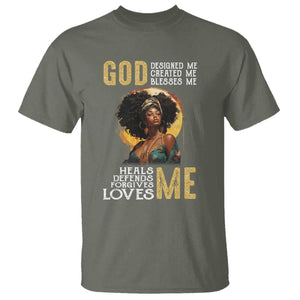 African Women Pride T Shirt God Designed Created Blessed Me Black History Month