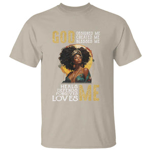 African Women Pride T Shirt God Designed Created Blessed Me Black History Month