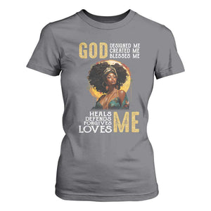 African Women Pride T Shirt For Women God Designed Created Blessed Me Black History Month