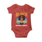 Black History Month Baby Onesie African Girl Reading Book Melanin Pride