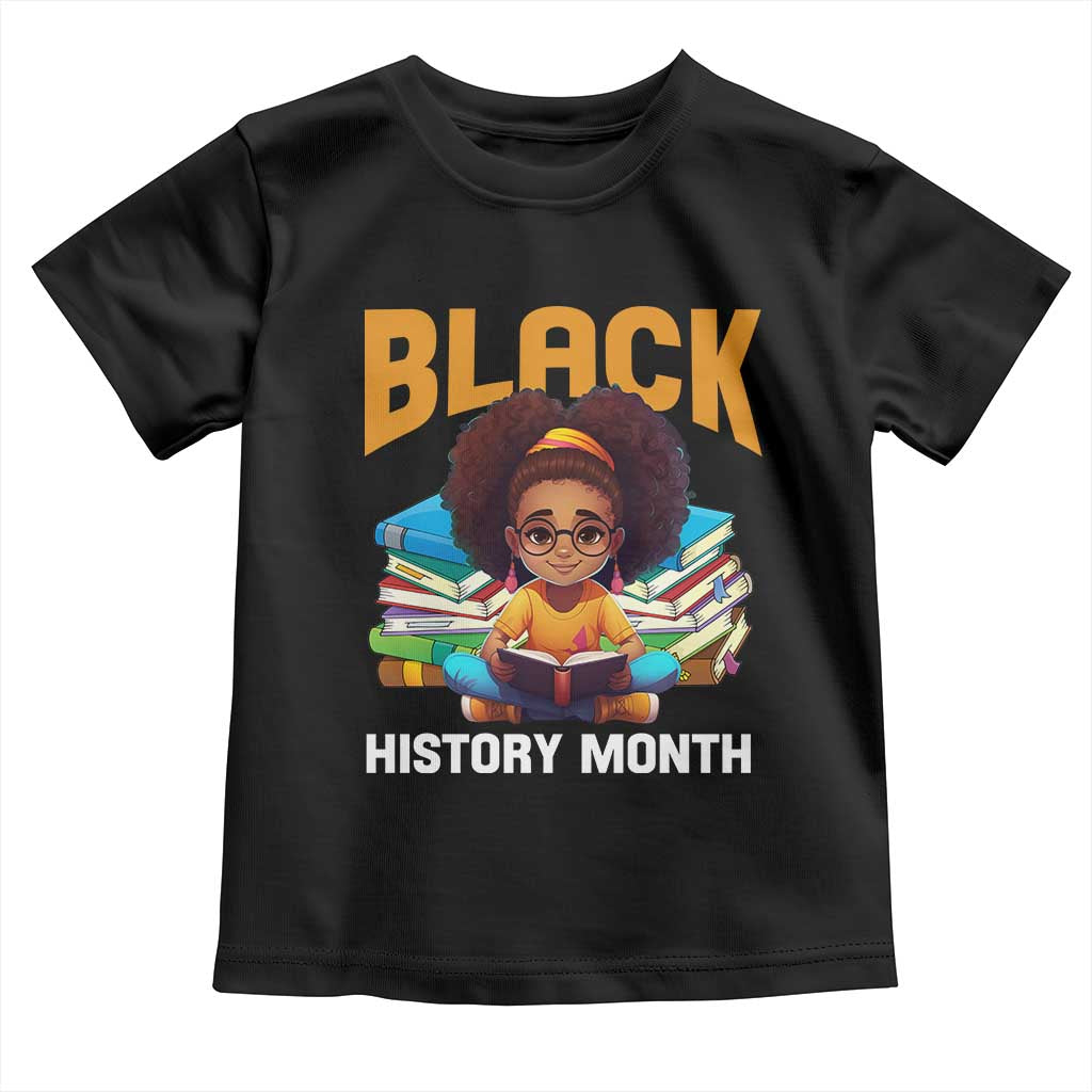 Black History Month Baby Shirt African Girl Reading Book Melanin Pride