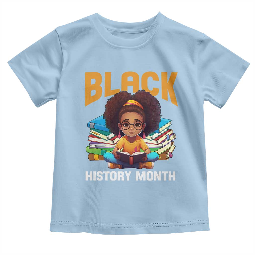 Black History Month Baby Shirt African Girl Reading Book Melanin Pride