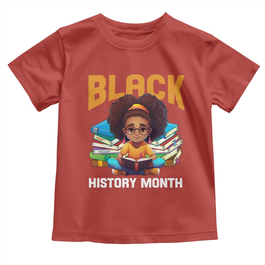 Black History Month Baby Shirt African Girl Reading Book Melanin Pride