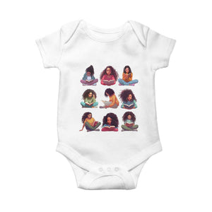 Black History Month Baby Onesie Reading Book African Smart Melanin Women Girls