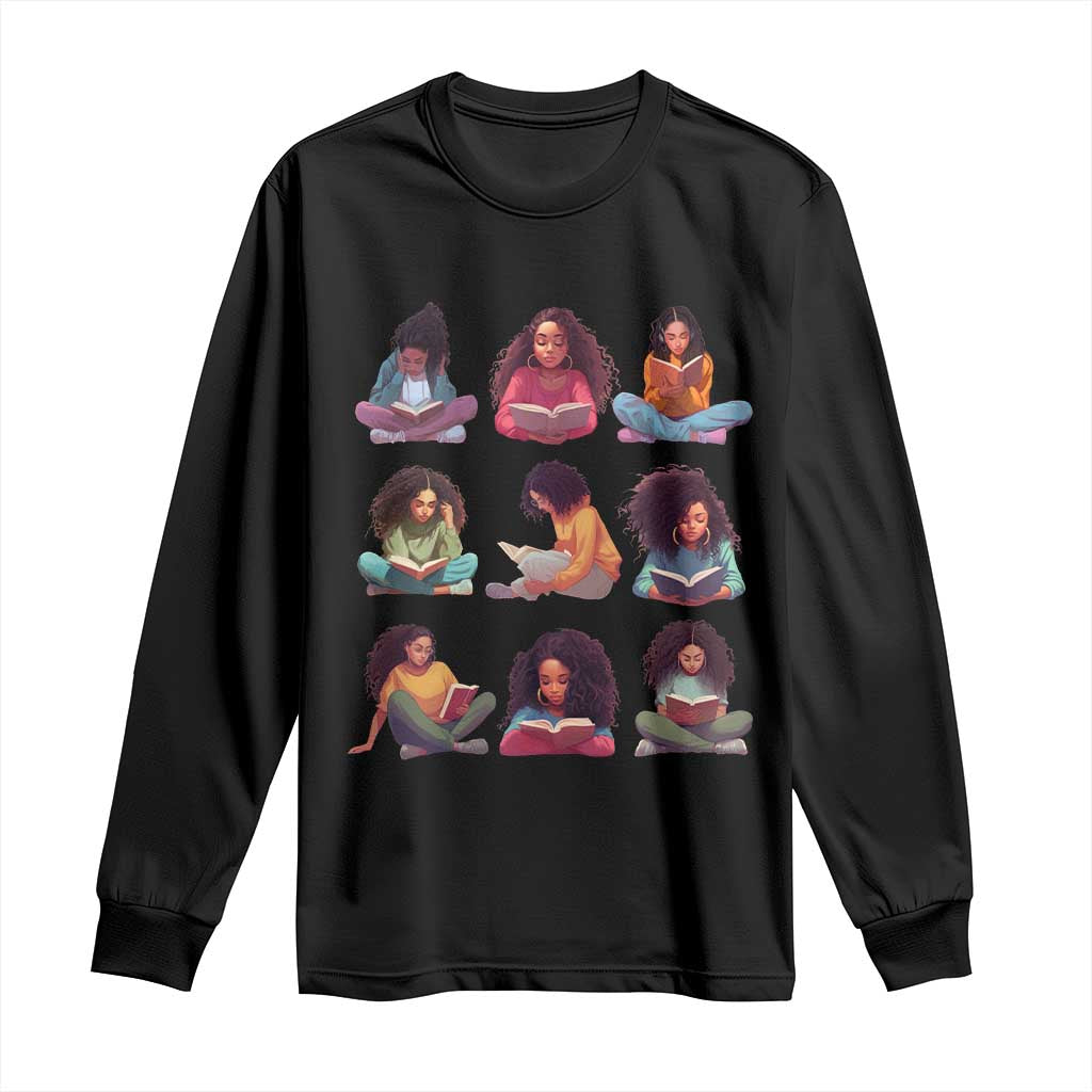 Black History Month Long Sleeve Shirt Reading Book African Smart Melanin Women Girls