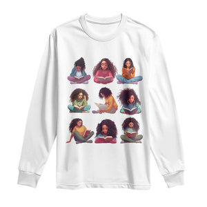 Black History Month Long Sleeve Shirt Reading Book African Smart Melanin Women Girls