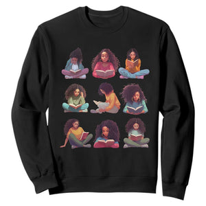 Black History Month Sweatshirt Reading Book African Smart Melanin Women Girls